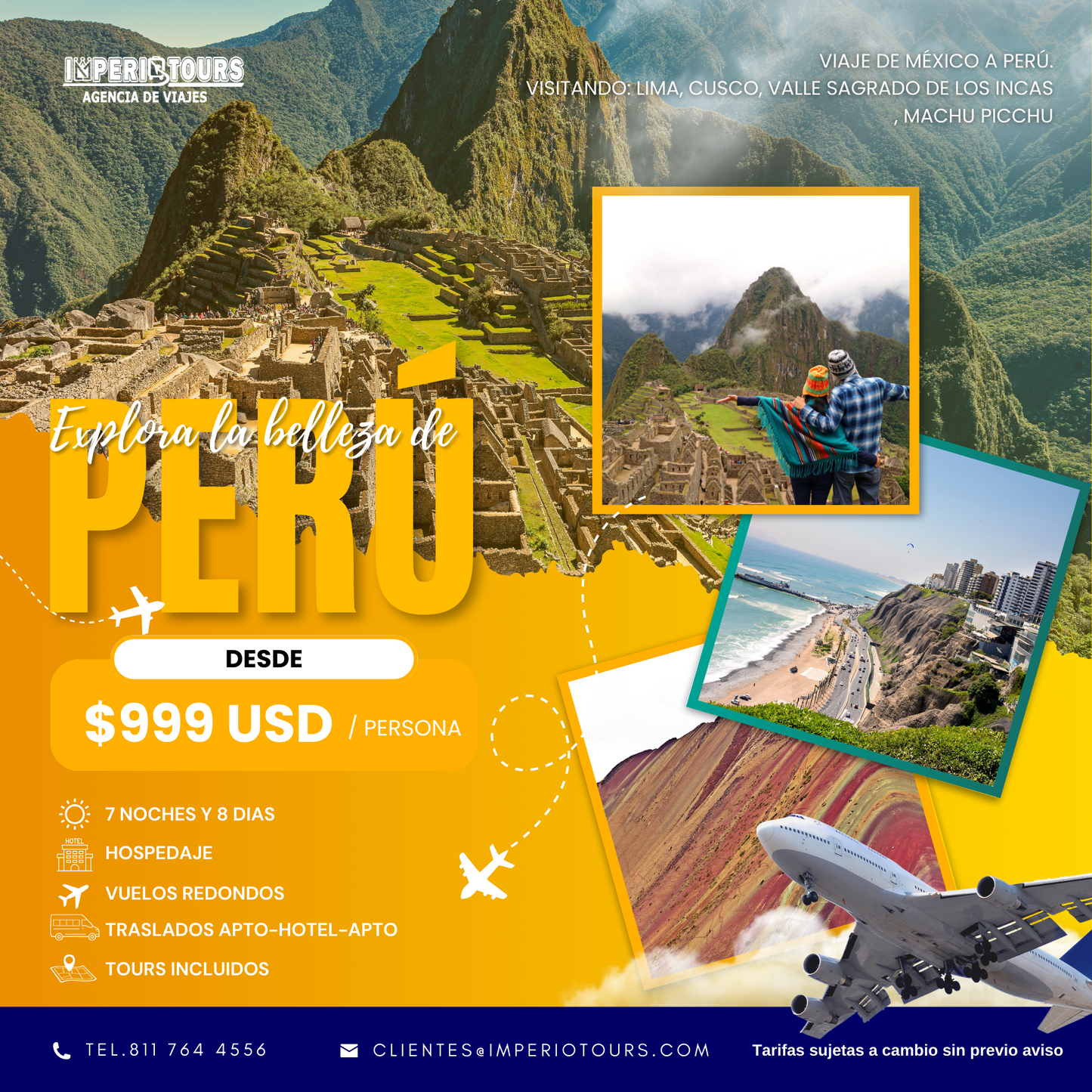 PERÚ MAGICO DESDE 999 USD